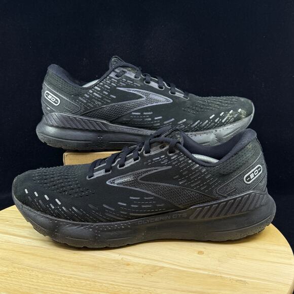 Brooks Glycerin GTS 20 Men's Size 13 Running Shoes Black Sneakers 1103831D020 - Picture 1 of 11